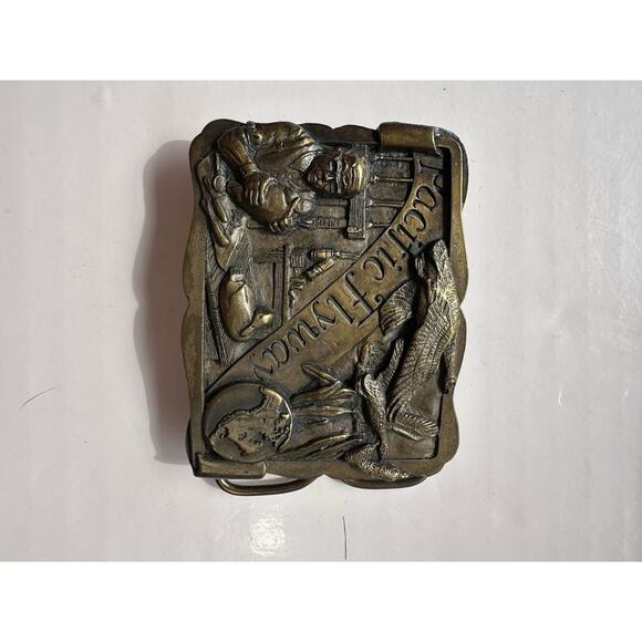 1984 1st Edition Pacific Flyway Belt Buckle by LTD PREMIUM CO Number 29 - Picture 11 of 12